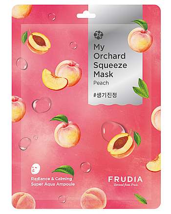 Frudia My Orchard Squeeze Mask Peach - Питательная маска для лица с персиком 20 мл - hairs-russia.ru